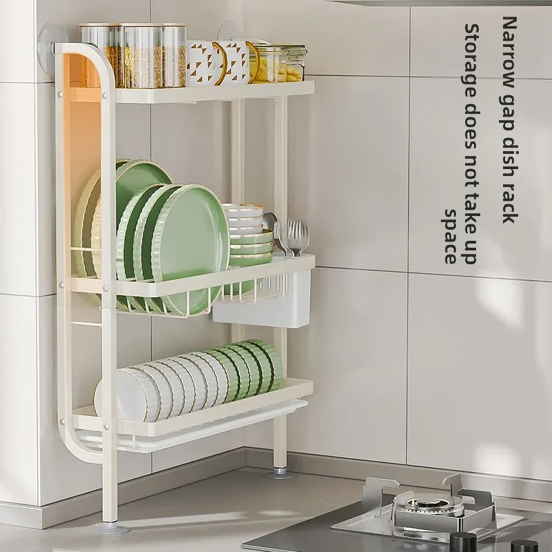 No punching, kitchen rack, wall-mounted dish drain rack, drying dish rack, multi-functional kitchen supplies storage rack
No punching, kitchen rack, wall-mounted dish drain rack, drying dish rack, multi-functional kitchen supplies storage rack