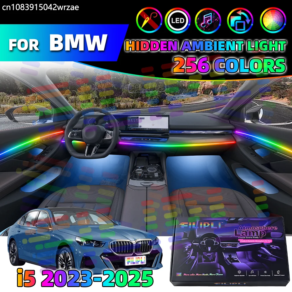 18 in 1 For BMW I5 Car Interior Ambient Lights Strips Breathing Lighting Kit App Control Auto Decorative Lamp Symphony Acrylic
18 in 1 For BMW I5 Car Interior Ambient Lights Strips Breathing Lighting Kit App Control Auto Decorative Lamp Symphony Acrylic