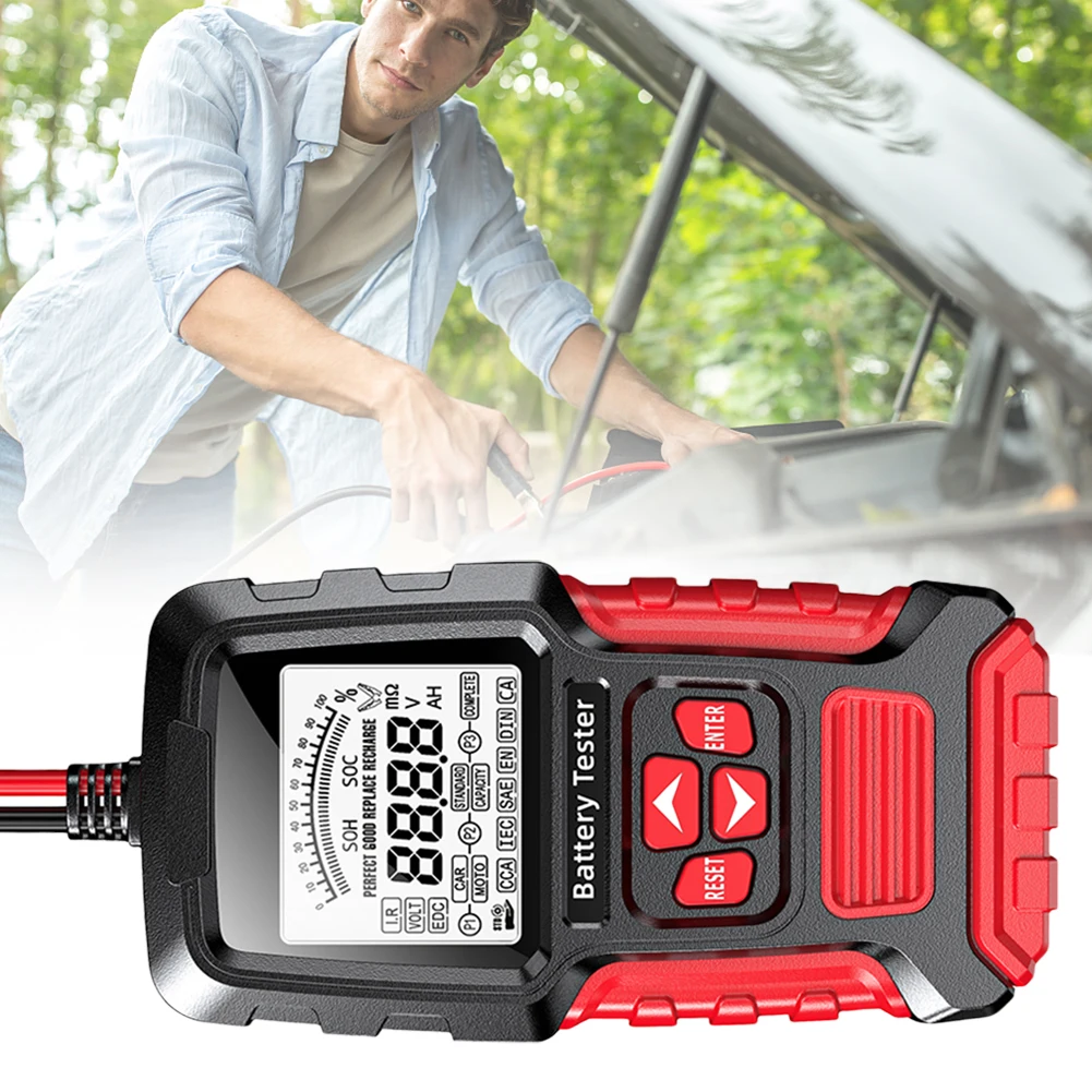 Battery Analyzer Test Tool Car Battery Tester SOH SOC CCA IR Measurement Digital Analyzer Tester for Car Truck Motorcycle Boat
Battery Analyzer Test Tool Car Battery Tester SOH SOC CCA IR Measurement Digital Analyzer Tester for Car Truck Motorcycle Boat
