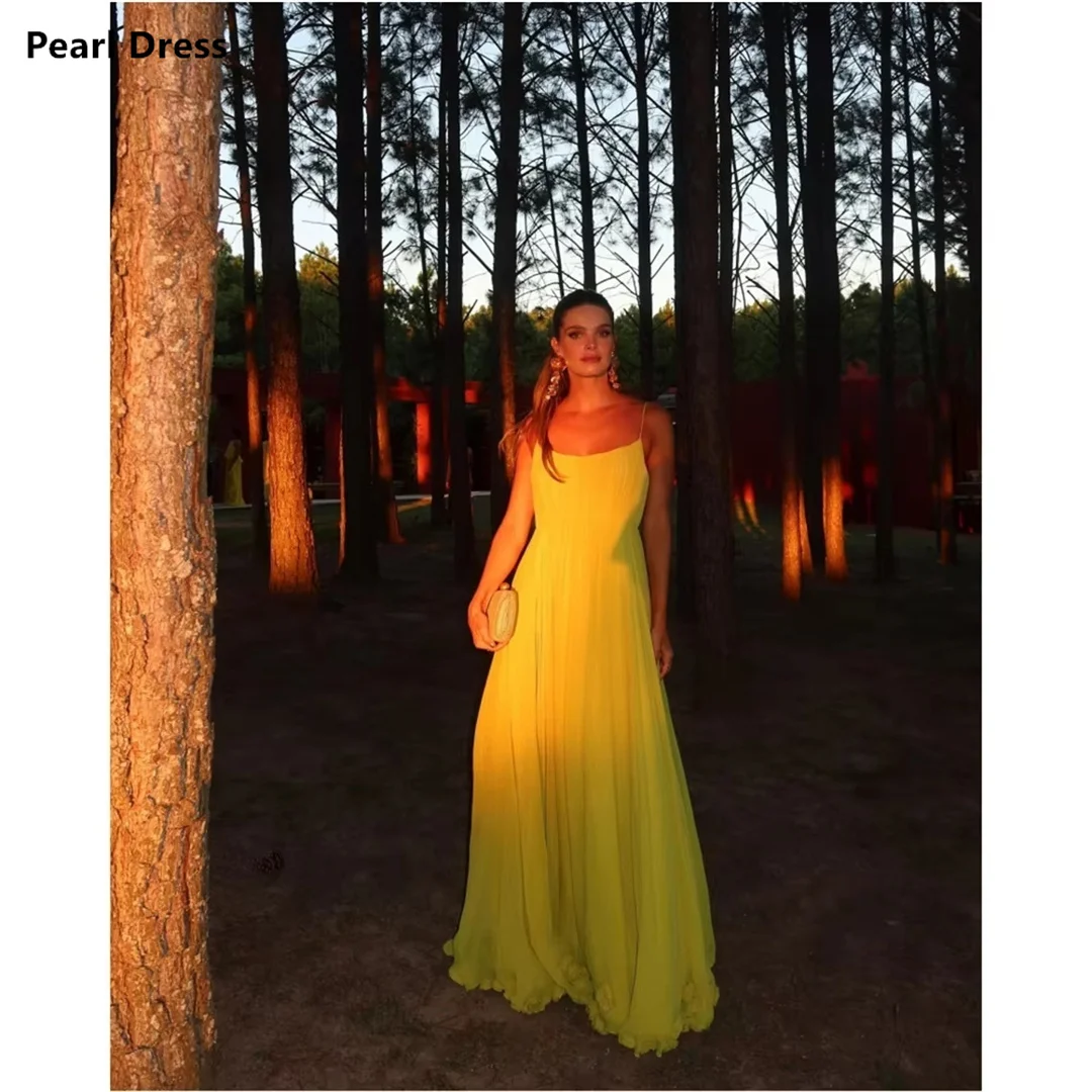 Pearl Evening Dresses for Special Occasions Chiffon Ball Gown Custom Made Slim Shoulder Straps Women Evening Dress Line A Prom
Pearl Evening Dresses for Special Occasions Chiffon Ball Gown Custom Made Slim Shoulder Straps Women Evening Dress Line A Prom