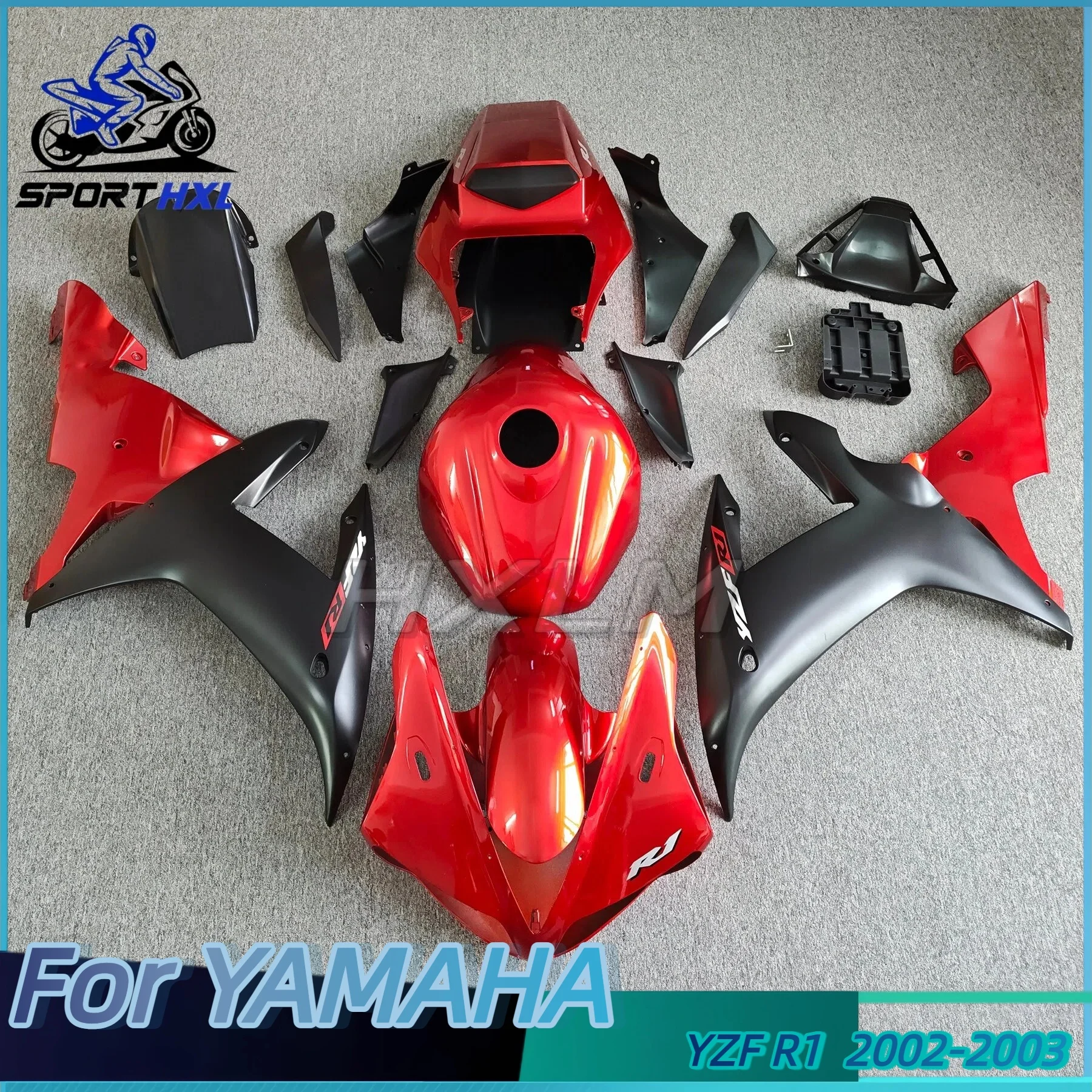 Motorcycle Fairing Kit ABS Injection Bodywork Glossy Red For YAMAHA YZF-R1 02 03 YZF R1 2002 2003 YZF1000
Motorcycle Fairing Kit ABS Injection Bodywork Glossy Red For YAMAHA YZF-R1 02 03 YZF R1 2002 2003 YZF1000