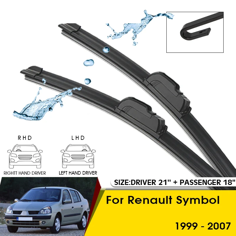Car Wiper Blades For Renault Symbol 1999-2007 Windshield Windscreen Front Window Blades 21"+18" Car Accessories
Car Wiper Blades For Renault Symbol 1999-2007 Windshield Windscreen Front Window Blades 21"+18" Car Accessories