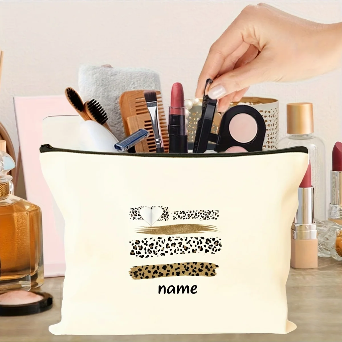 Personalized Custom Large Capacity Makeup Bag Portable Travel Toiletry Organizer Pouch Coin Purse Mother'S Day Nurse'S Day
Personalized Custom Large Capacity Makeup Bag Portable Travel Toiletry Organizer Pouch Coin Purse Mother'S Day Nurse'S Day