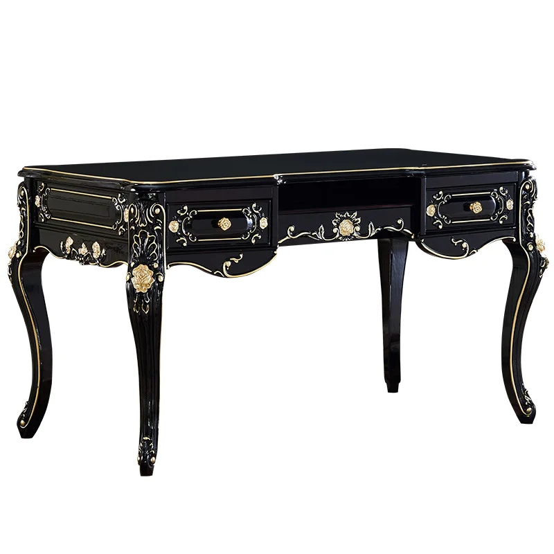 Luxury European Ebony All Solid Wood Desk Computer Desk Study President Boss
Luxury European Ebony All Solid Wood Desk Computer Desk Study President Boss
