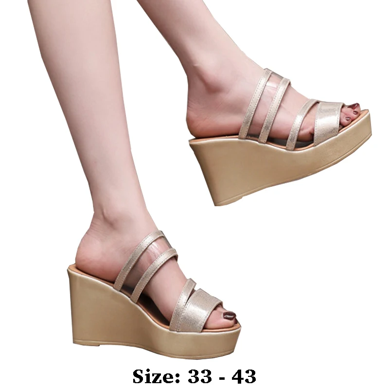High quality summer leather wedge sandals for women 6cm 8cm 11cm high heel 2025 33 34 open toe elegant fashion shoe gold green
High quality summer leather wedge sandals for women 6cm 8cm 11cm high heel 2025 33 34 open toe elegant fashion shoe gold green