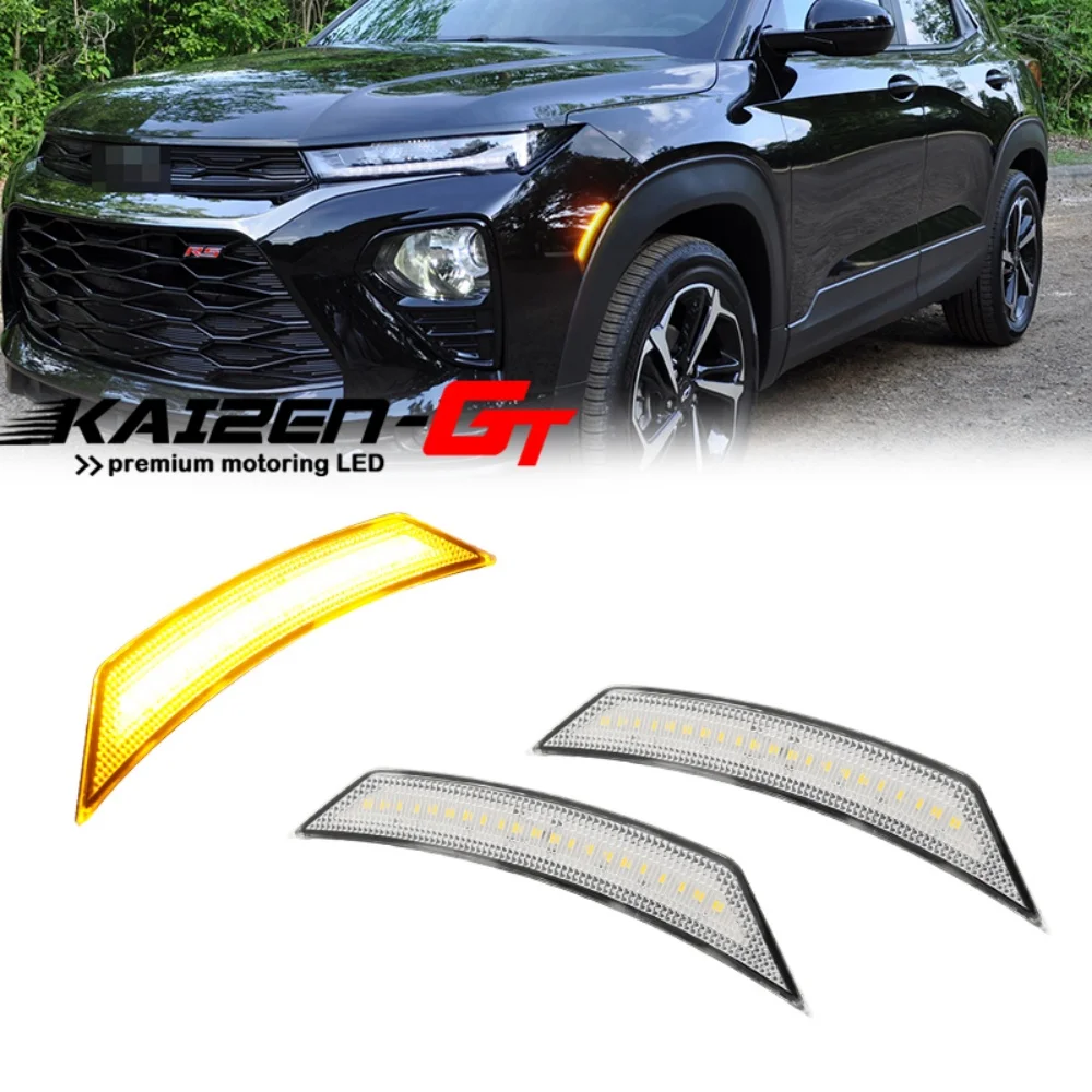 Amber / White LED Car Front Side Marker Lights Fender Flare Lamps For Chevrolet Chevy Trailblazer 2021-2025 Driving Light 12V
Amber / White LED Car Front Side Marker Lights Fender Flare Lamps For Chevrolet Chevy Trailblazer 2021-2025 Driving Light 12V