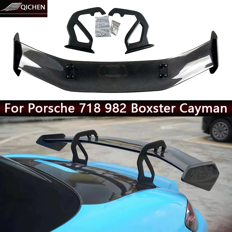 Для Porsche 718 982 Boxster Cayman хвостовые плавники из углеродного волокна, задний спойлер багажника, направляющее крыло, заднее крыло, автомобильные аксессуары, комплект кузова
Для Porsche 718 982 Boxster Cayman хвостовые плавники из углеродного волокна, задний спойлер багажника, направляющее крыло, заднее крыло, автомобильные аксессуары, комплект кузова