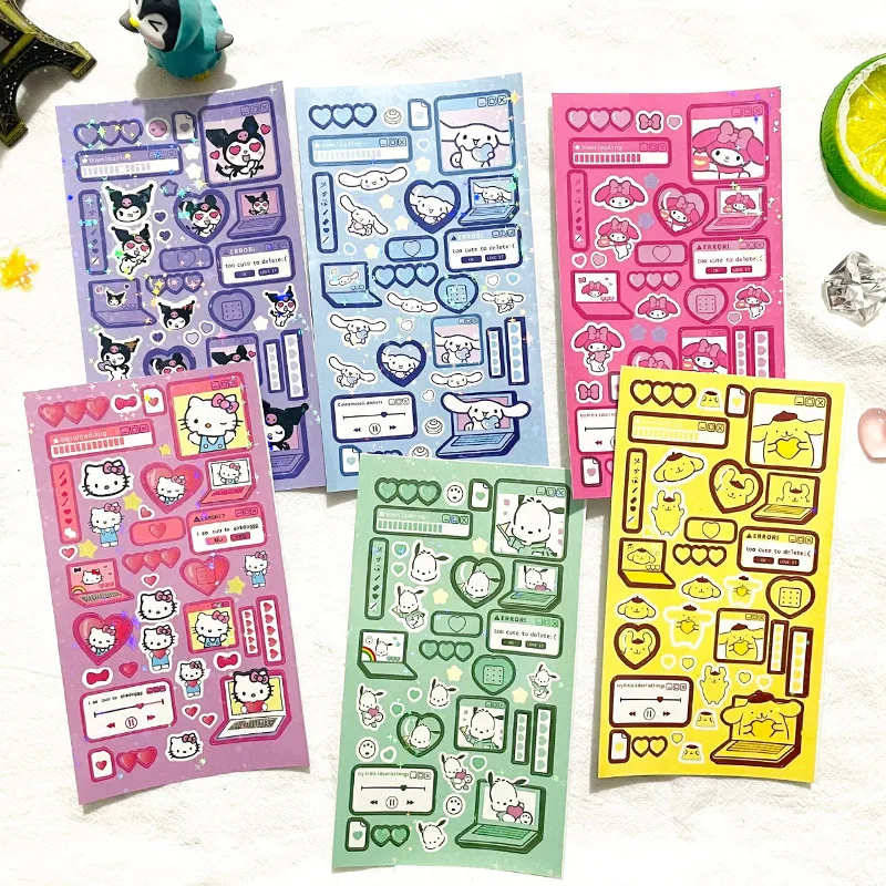 New Sanrio Stickers Anime Actino Figures Hello Kitty Kuromi My Melody Cute Pack Laptop Skin Kawaii Phone Case Kids Toys Gifts
New Sanrio Stickers Anime Actino Figures Hello Kitty Kuromi My Melody Cute Pack Laptop Skin Kawaii Phone Case Kids Toys Gifts