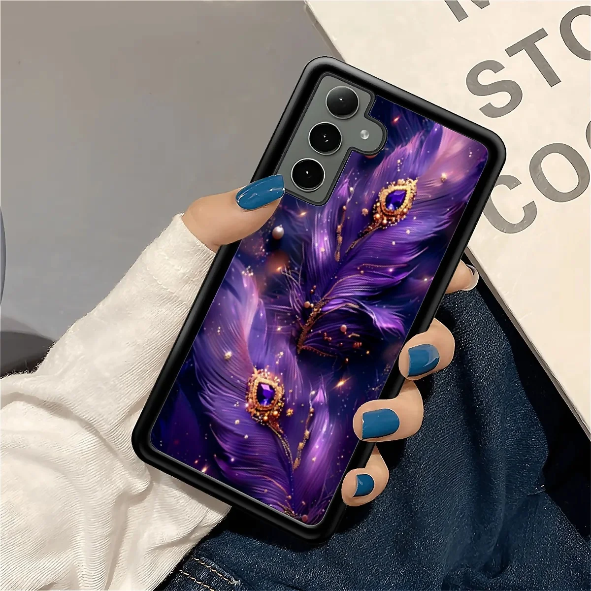 Unique new phone case for Samsung Galaxy S20FE S21Plus S22 S23+ S24 S25Ultra. Wireless charging, purple feather
Unique new phone case for Samsung Galaxy S20FE S21Plus S22 S23+ S24 S25Ultra. Wireless charging, purple feather