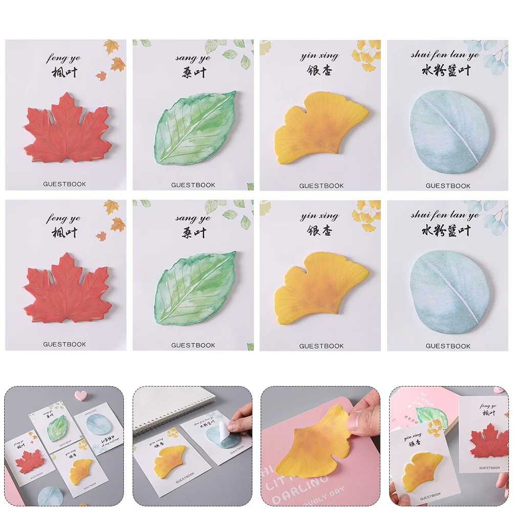 12pcs Sticky Memo Pads Lightweight Compact Simple Design Office Creative Note Writing Desktop Paper Stickers Leaf
12pcs Sticky Memo Pads Lightweight Compact Simple Design Office Creative Note Writing Desktop Paper Stickers Leaf