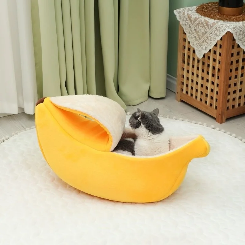 Autumn and winter new closed cat litter warm dog house household banana cat litter pet pet litter four seasons universal
Autumn and winter new closed cat litter warm dog house household banana cat litter pet pet litter four seasons universal