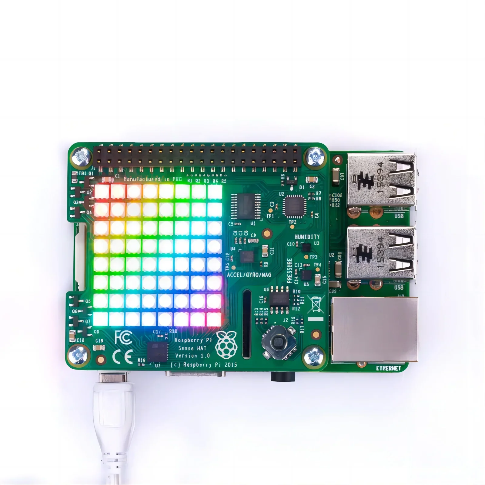 Raspberry Pi Sense HAT Raspberry Pi 4B Temperature Humidity Colour Orientation Movement Sense Raspberry Pi Robot Kit
Raspberry Pi Sense HAT Raspberry Pi 4B Temperature Humidity Colour Orientation Movement Sense Raspberry Pi Robot Kit