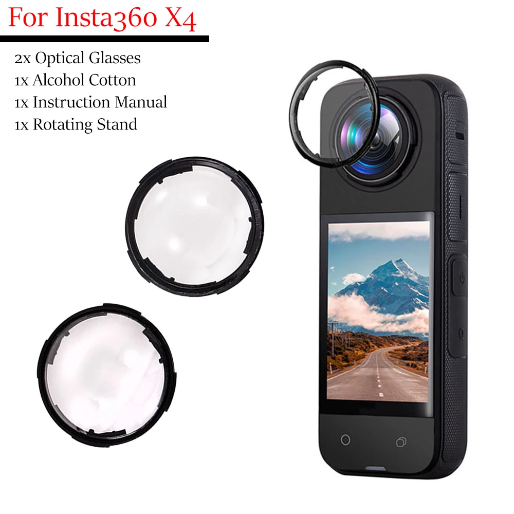 Lens Guards Rotating Optical Tempered Glass Protective Cover Lens Camera Protector Cover Accessories for Insta360 X4
Lens Guards Rotating Optical Tempered Glass Protective Cover Lens Camera Protector Cover Accessories for Insta360 X4