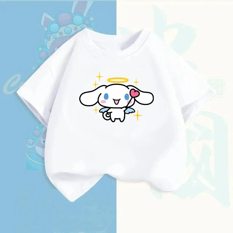 Anime Sanrio Kuromi Cinnamoroll Kids T-shirt Cute My Melody Hello Kitty Cartoon Print Loose Short-sleeved Tops Children's Gifts
Anime Sanrio Kuromi Cinnamoroll Kids T-shirt Cute My Melody Hello Kitty Cartoon Print Loose Short-sleeved Tops Children's Gifts
