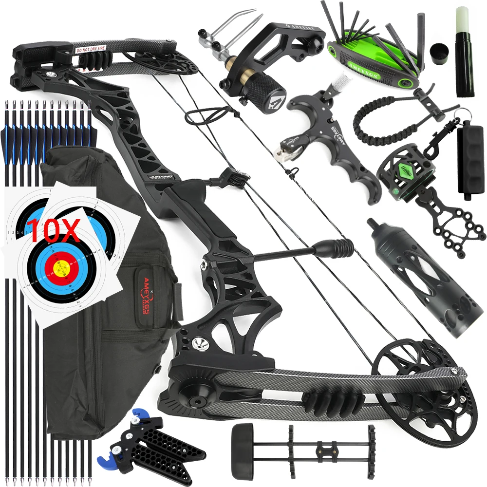 Junxing M128 Compound Bow 30-70lbs Adjustable 340fps Magnesium Alloy Riser Archery Hunting Bow 80% Let Off
Junxing M128 Compound Bow 30-70lbs Adjustable 340fps Magnesium Alloy Riser Archery Hunting Bow 80% Let Off