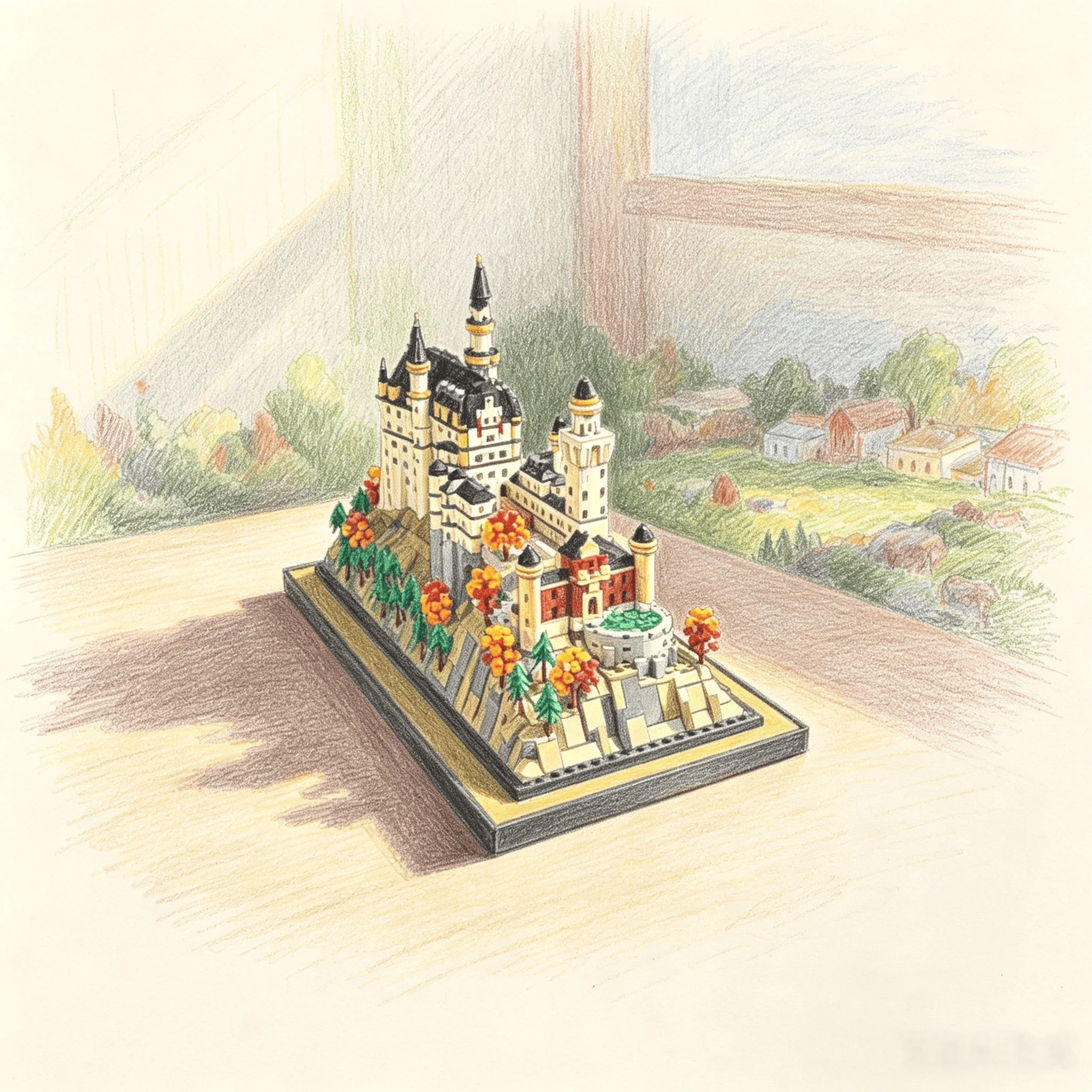 MOC Creative Neuschwanstein Castle 3455Pcs Building Blocks Architecture Brick Model Toy Christmas Birthday Gift
MOC Creative Neuschwanstein Castle 3455Pcs Building Blocks Architecture Brick Model Toy Christmas Birthday Gift