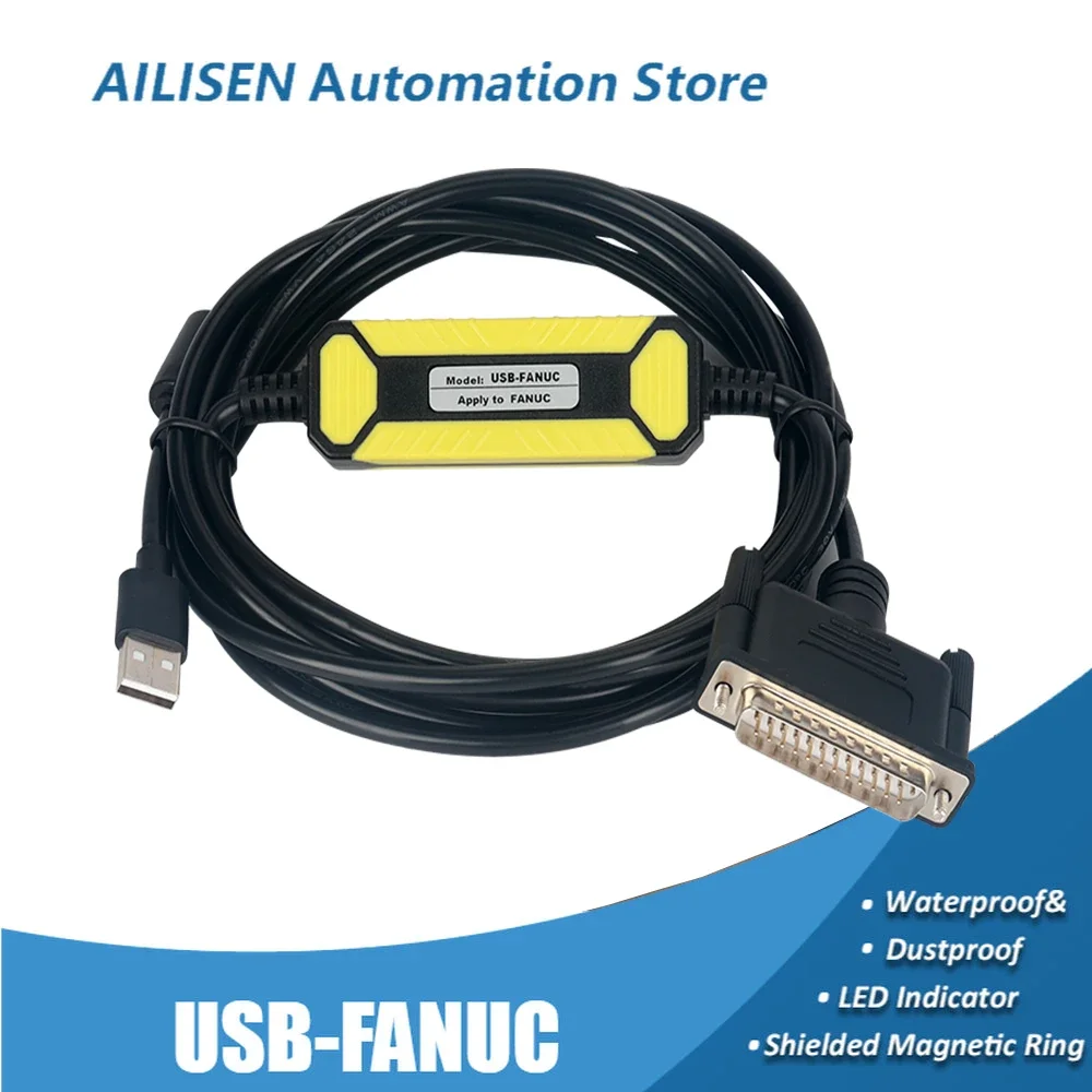 USB-FANUC для станков с ЧПУ GE FANUC RS232, 25-контактный кабель для программирования, линия загрузки ПЛК серии Versamax
USB-FANUC для станков с ЧПУ GE FANUC RS232, 25-контактный кабель для программирования, линия загрузки ПЛК серии Versamax