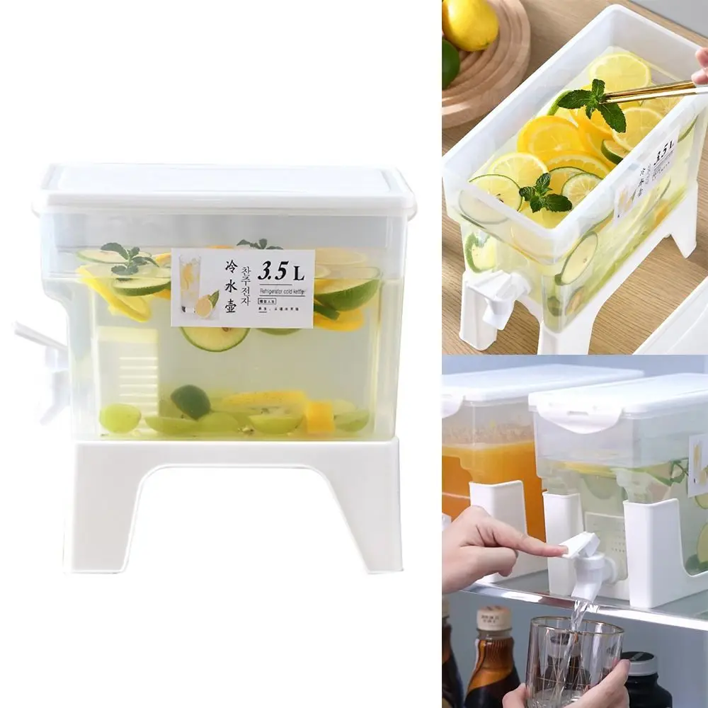 New 3.5L Cold Water Jug with Tap Cold Water Container Fruit Teapot Ice Bucket Drink Dispenser Refrigerator
New 3.5L Cold Water Jug with Tap Cold Water Container Fruit Teapot Ice Bucket Drink Dispenser Refrigerator