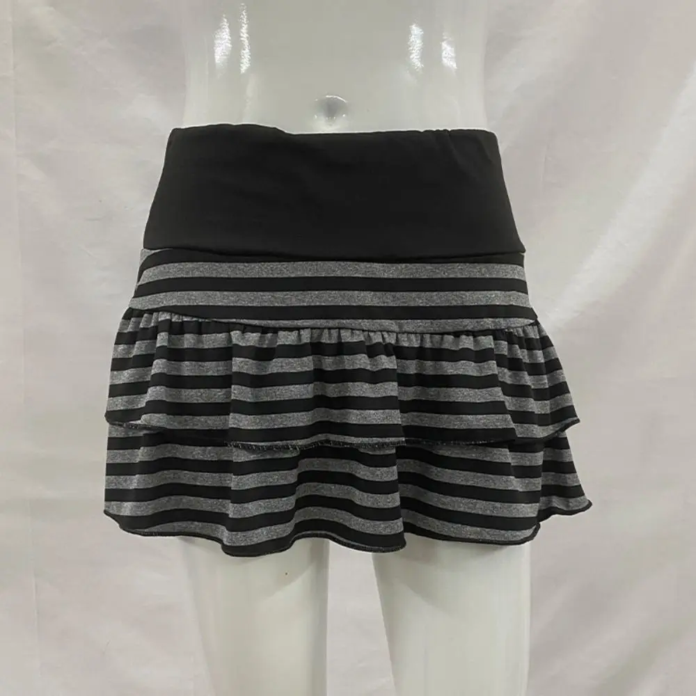 Trendy Black and Grey Y2K Mini Skirt Elastic Waist Tight Fit Grunge Mini Skirt Ruffle Striped Mini Skirt Female Fashion
Trendy Black and Grey Y2K Mini Skirt Elastic Waist Tight Fit Grunge Mini Skirt Ruffle Striped Mini Skirt Female Fashion