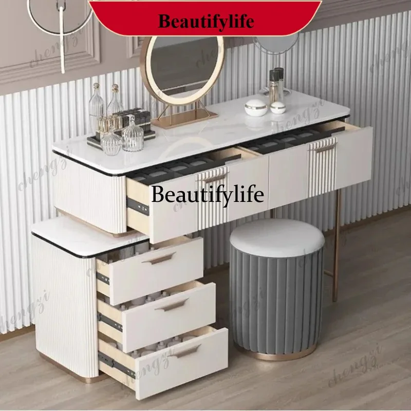 G153 Drawers Storage Vanity Table Organizer Nordic Luxury Makeup Dressing Table Simple Decor Coiffeuse De Chambre Bedroom Furnit
G153 Drawers Storage Vanity Table Organizer Nordic Luxury Makeup Dressing Table Simple Decor Coiffeuse De Chambre Bedroom Furnit