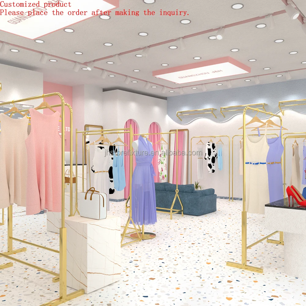 Modern Retail Beauty Shop Clothes Display Rack for Shop Metal Display Stand Clothing Rack for Boutique
Modern Retail Beauty Shop Clothes Display Rack for Shop Metal Display Stand Clothing Rack for Boutique