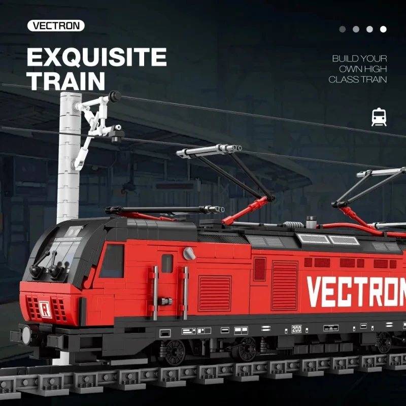 City Trains MOC 66019 Vectron European Electric Passenger Train Tramway Track Model 1889PCS Building Blocks Brick Toys for Gift
City Trains MOC 66019 Vectron European Electric Passenger Train Tramway Track Model 1889PCS Building Blocks Brick Toys for Gift