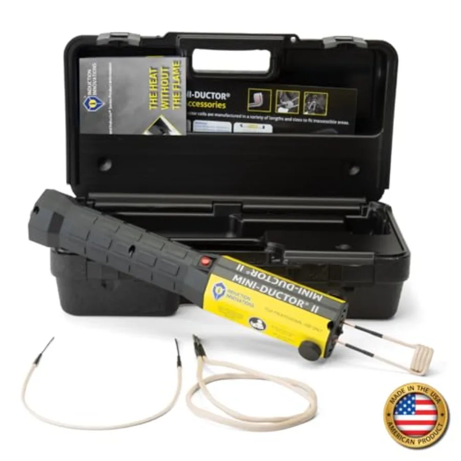 Handheld induction heater for automotive repair: stainless steel black 3-coil compatibility rugged case included
Handheld induction heater for automotive repair: stainless steel black 3-coil compatibility rugged case included