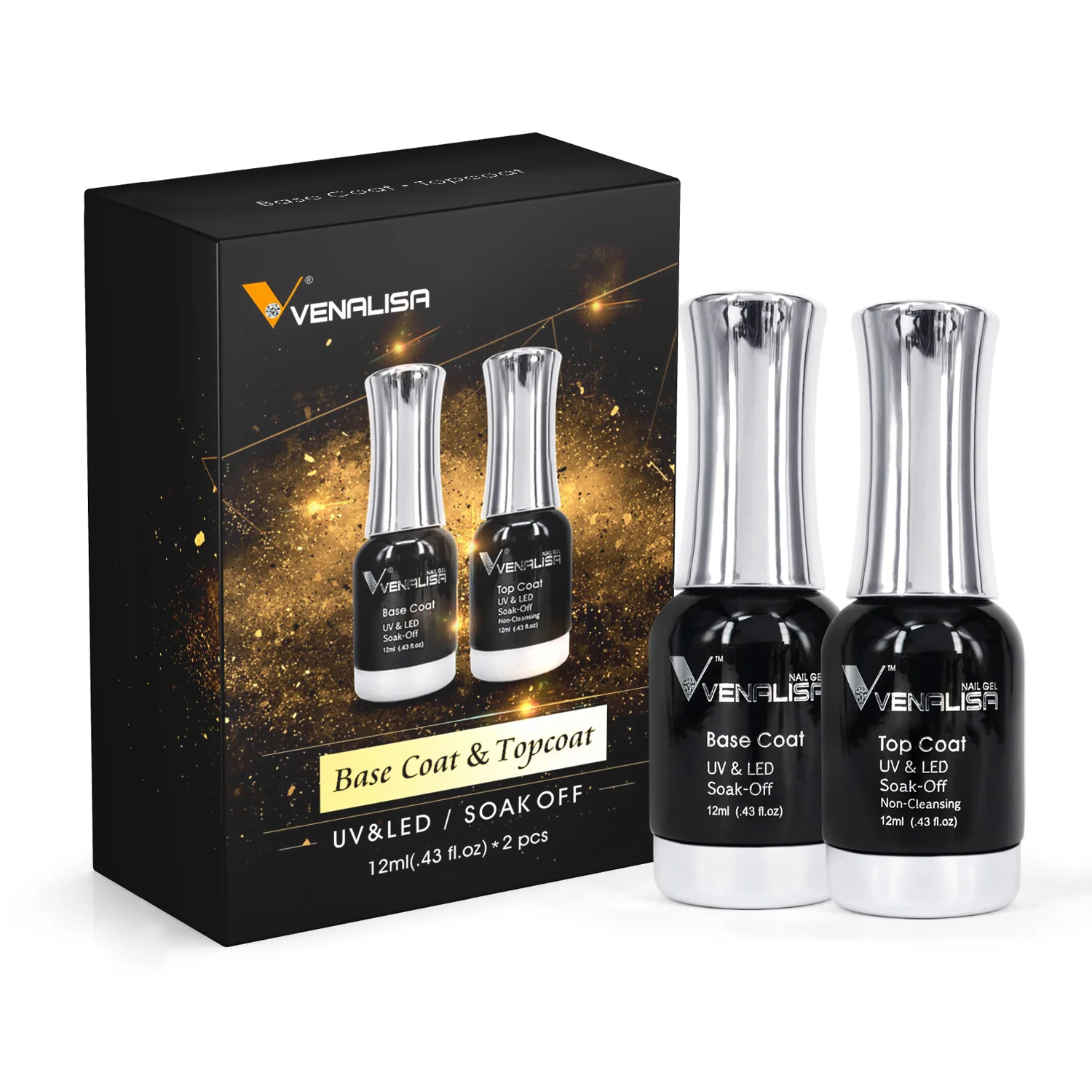Venalisa Acid Free Primer Nail Prep Dehydrator Set Gel Nail Polish Nowipe Top Coat Base Coat VIP Color Kit Luxury Branded Box
Venalisa Acid Free Primer Nail Prep Dehydrator Set Gel Nail Polish Nowipe Top Coat Base Coat VIP Color Kit Luxury Branded Box