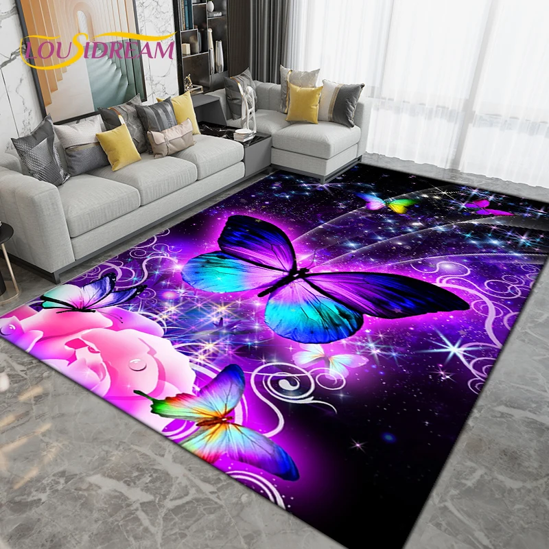 Colorful Butterfly Flower Art Area Rug,Carpet Rug for Living Room Bedroom Sofa,Kitchen Bathroom Doormat Non-slip Floor Mat Gift
Colorful Butterfly Flower Art Area Rug,Carpet Rug for Living Room Bedroom Sofa,Kitchen Bathroom Doormat Non-slip Floor Mat Gift