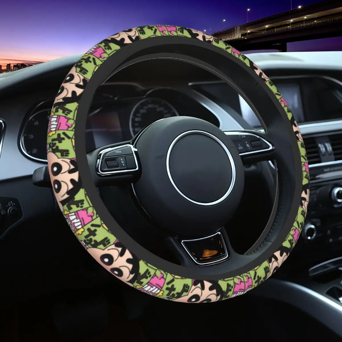 Anime Crayons Shin-chans Steering Wheel Covers Universal 14.5-15 Inch Anti-Slip Steering Wheel Protector for SUV Car Accessories
Anime Crayons Shin-chans Steering Wheel Covers Universal 14.5-15 Inch Anti-Slip Steering Wheel Protector for SUV Car Accessories