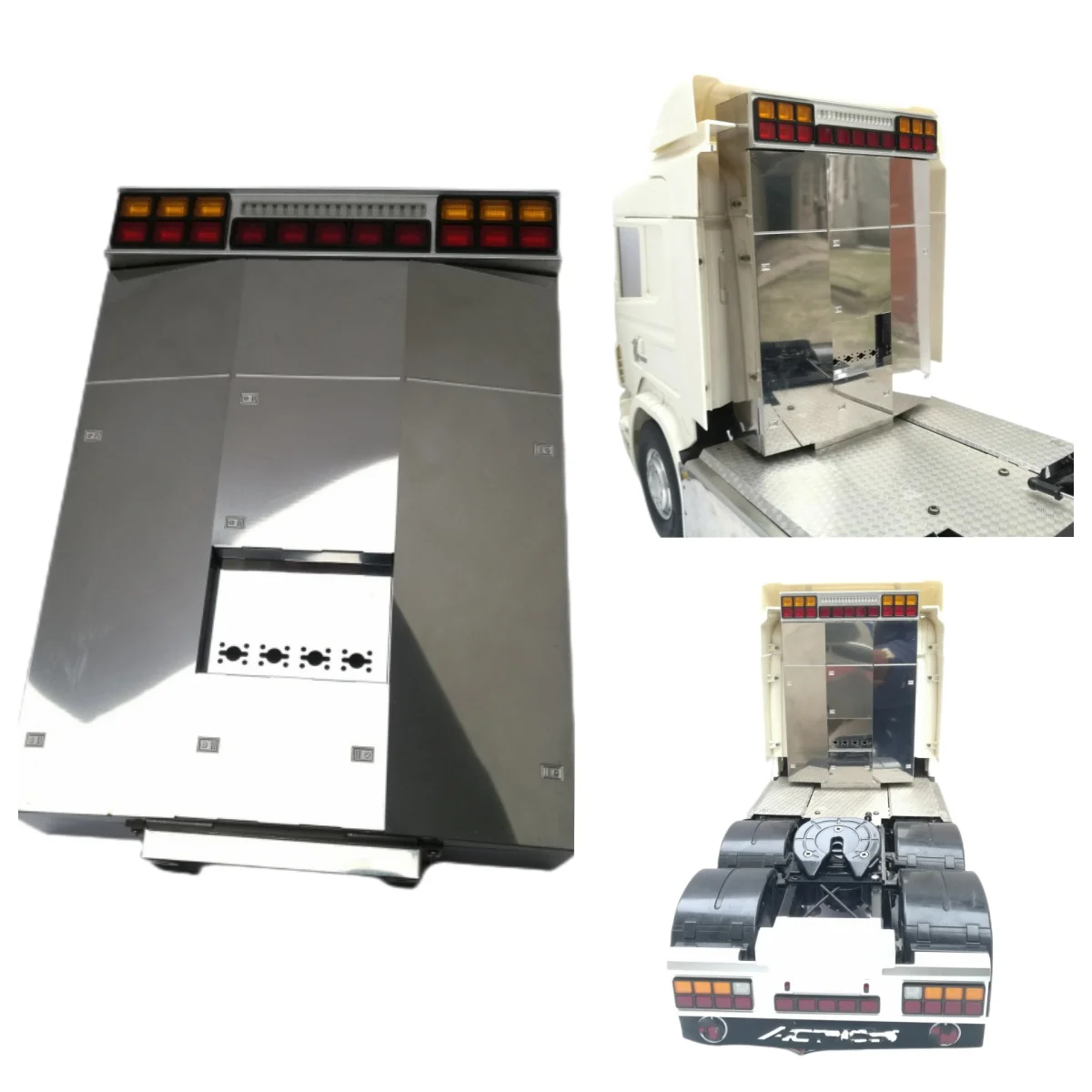 Equipment Rack Light Rear Back Lamp for Tamiya 1/14 RC Truck Scania 770s R620 56323 R730 R470 Upgrade Accessories