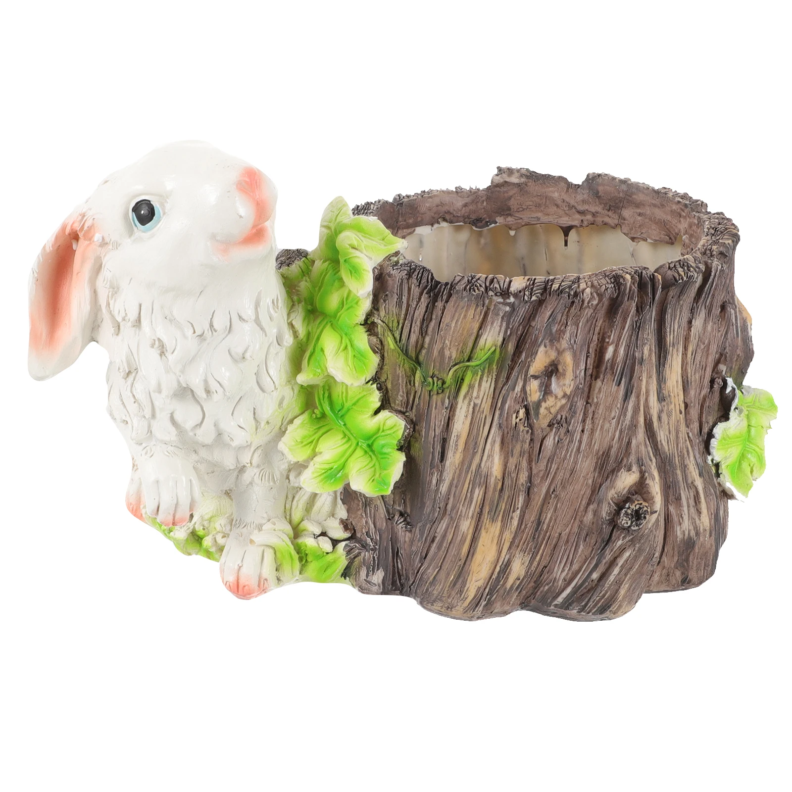 Rabbit Resin Planter Pot Bunny Stump Succulent Pots for Plants Flowerpot Cartoon Desk Plant Holder
Rabbit Resin Planter Pot Bunny Stump Succulent Pots for Plants Flowerpot Cartoon Desk Plant Holder
