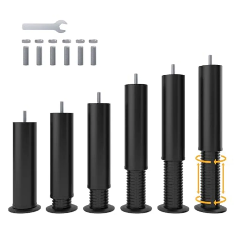 Adjustable 8-12 inch Bed Legs Metal Replacement Heavy Duty Leg M8 M10 Thread Support Leg for Adjustable Bed Frame Sofa Cupboard
Adjustable 8-12 inch Bed Legs Metal Replacement Heavy Duty Leg M8 M10 Thread Support Leg for Adjustable Bed Frame Sofa Cupboard