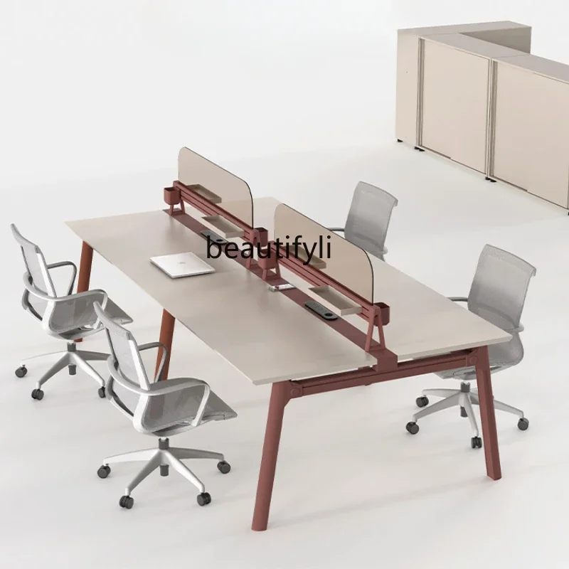 Office Desk and Chair Combination Working Position with Screen Office Staff Table Four-Seat
Office Desk and Chair Combination Working Position with Screen Office Staff Table Four-Seat