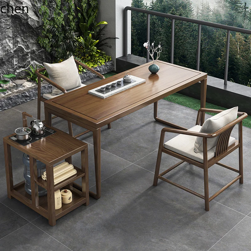 HYS New Chinese Tea Table and Chair Combination Solid Wood Zen Kung Fu Tea Table Modern Simple Household Small Coffee Table
HYS New Chinese Tea Table and Chair Combination Solid Wood Zen Kung Fu Tea Table Modern Simple Household Small Coffee Table