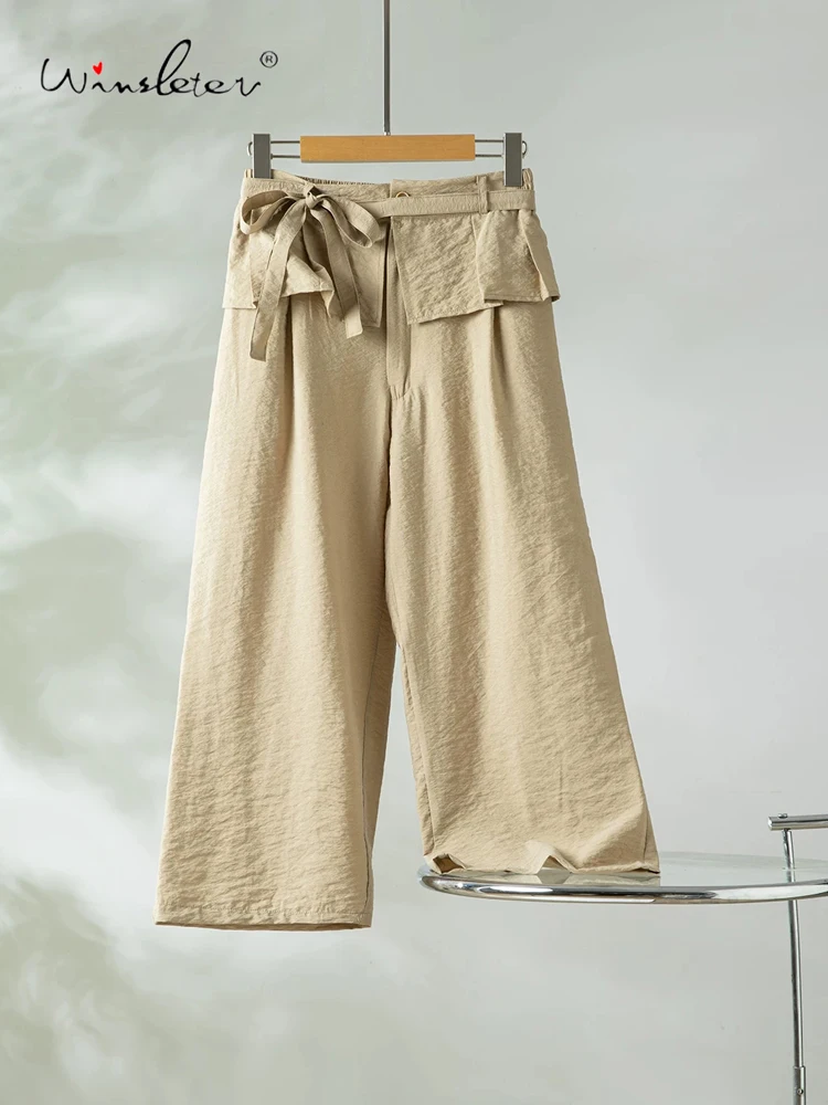 Winsleter-76%Dry Silk 24%Nylon Elegant Trousers, Elastic Waist Solid, Women Fake 2 Pieces Wide-leg Pants, 2026 Summer B66176CC
Winsleter-76%Dry Silk 24%Nylon Elegant Trousers, Elastic Waist Solid, Women Fake 2 Pieces Wide-leg Pants, 2026 Summer B66176CC