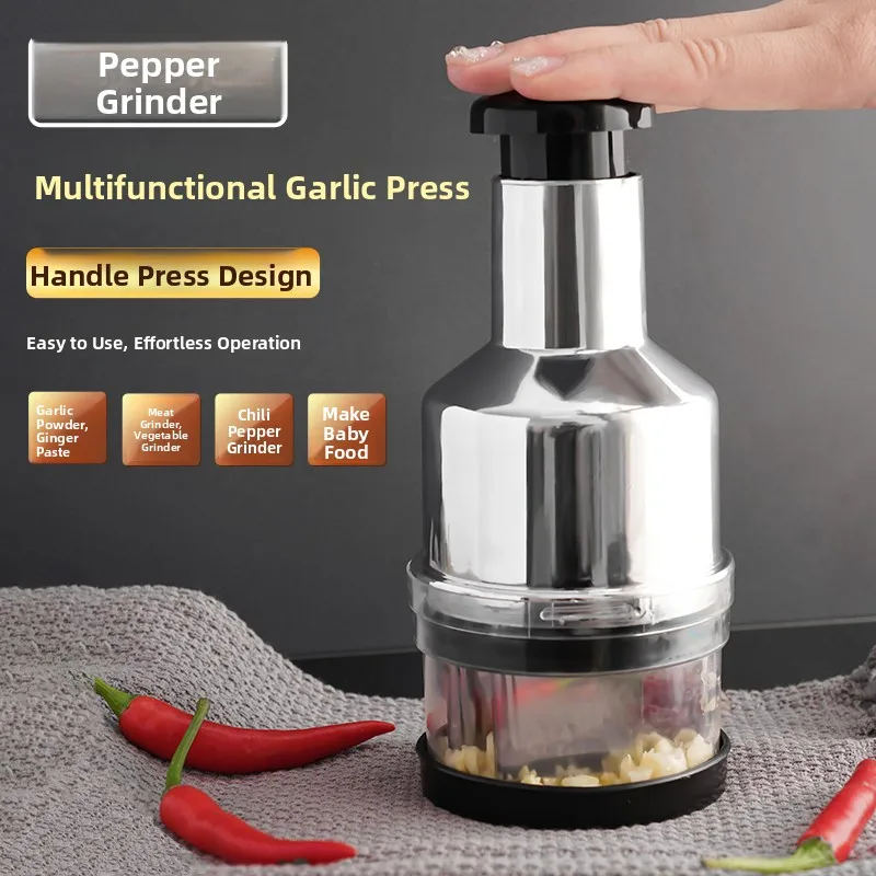 Kitchen Essential 304 Stainless Steel Black Tech Garlic Smasher Garlic Paste Chopper Easy to Clean Wood Material Cooking Tool
Kitchen Essential 304 Stainless Steel Black Tech Garlic Smasher Garlic Paste Chopper Easy to Clean Wood Material Cooking Tool