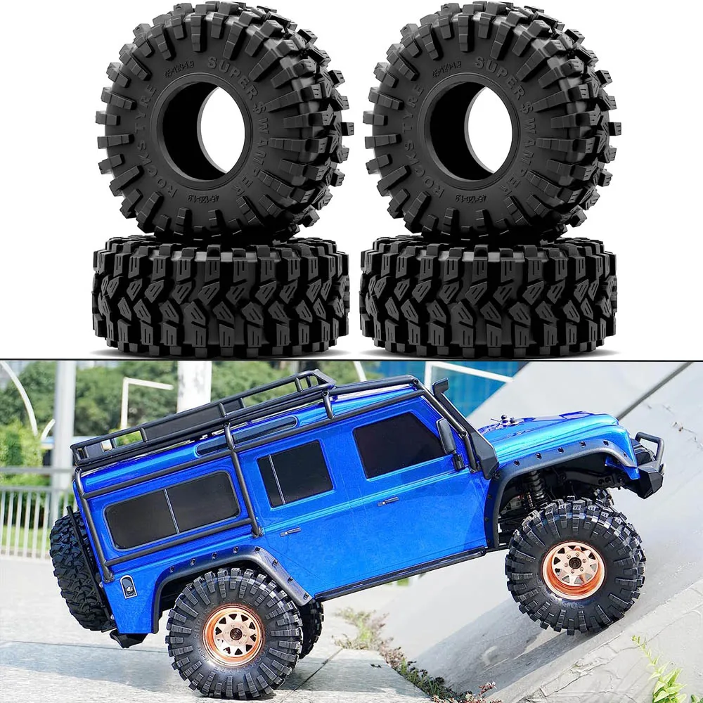 1.9'' RC Rubber Tires 1/10 RC Crawler Tyre for SCX10 90046 SCX10 UTB18 TRX4 6 Redcat Gen8 7 VS4-10 1/10 RC Crawler Car 45*120mm
1.9'' RC Rubber Tires 1/10 RC Crawler Tyre for SCX10 90046 SCX10 UTB18 TRX4 6 Redcat Gen8 7 VS4-10 1/10 RC Crawler Car 45*120mm
