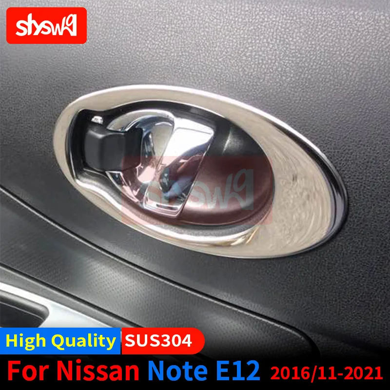 for NISSAN NOTE E12 2017 + 4PCS Car Styling Door Handle Bezel Panel Cover Stainless Steel Interior Accessories
for NISSAN NOTE E12 2017 + 4PCS Car Styling Door Handle Bezel Panel Cover Stainless Steel Interior Accessories