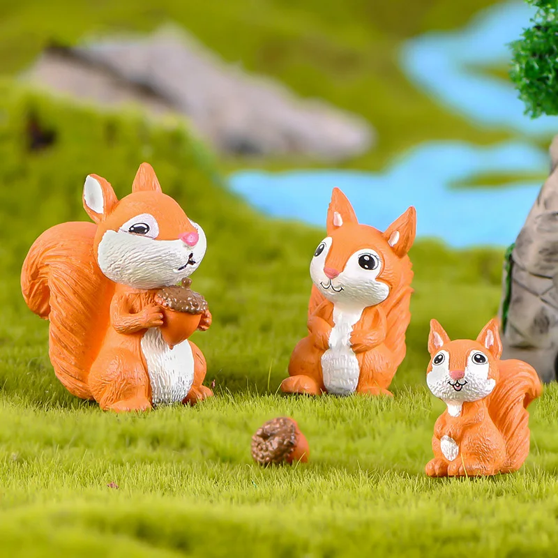 Cute Squirrel Family Miniature Figurines Cartoon Animal Fairy Garden Toys Dollhouse Cake Decoration Home Terrarium Accessories
Cute Squirrel Family Miniature Figurines Cartoon Animal Fairy Garden Toys Dollhouse Cake Decoration Home Terrarium Accessories