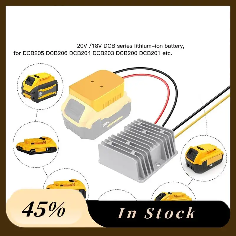 Down Converter Aadpter For Dewalt 18V20vbattery DC Voltage Regulator With Upgraded Low Voltage Protection And Switch
Down Converter Aadpter For Dewalt 18V20vbattery DC Voltage Regulator With Upgraded Low Voltage Protection And Switch
