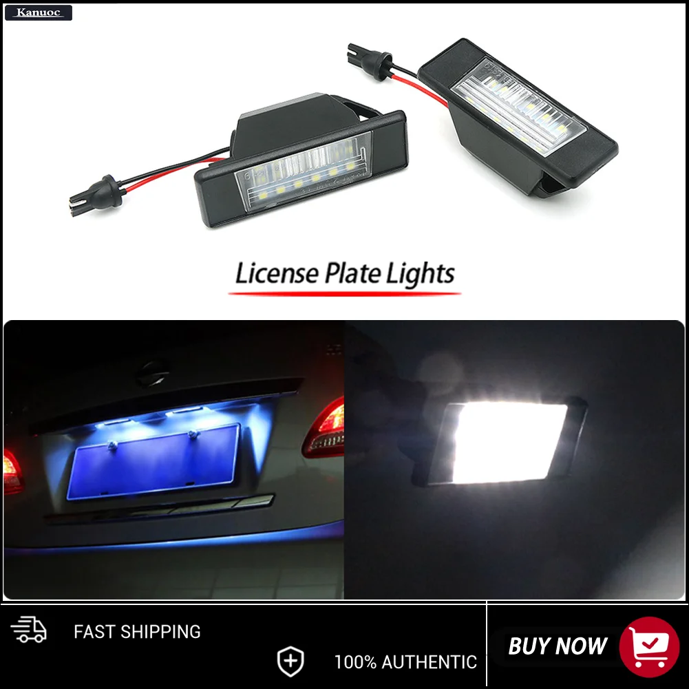 2Pcs Ultra Bright 12V LED License Plate Lights For Nissan X-Trail Qashqai March Versa NV200 Rogue Sport
2Pcs Ultra Bright 12V LED License Plate Lights For Nissan X-Trail Qashqai March Versa NV200 Rogue Sport