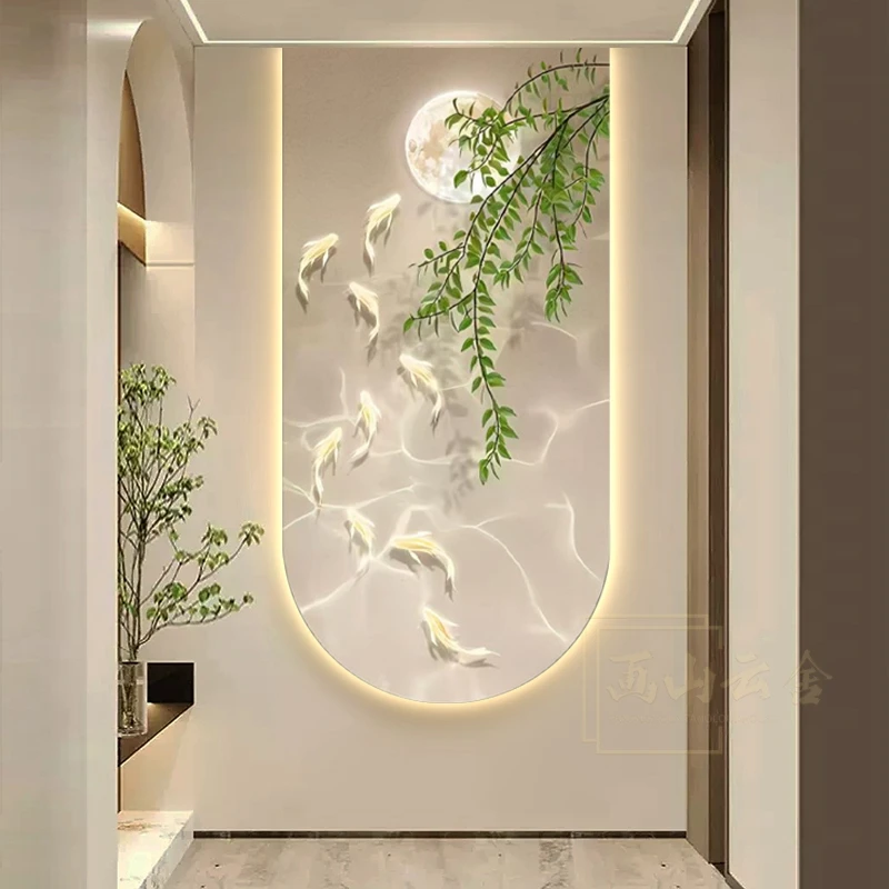 Modern Landscape Fish LED Mural Wall Lamp - Entrance Hallway/Living Room High-End Hanging Decor Light Wall Art Housewarming
Modern Landscape Fish LED Mural Wall Lamp - Entrance Hallway/Living Room High-End Hanging Decor Light Wall Art Housewarming