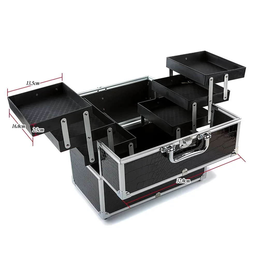 1Pcs Professional Tattoo Nail Case Aluminum Alloy Case Cosmetic Storage Box Cosmetic Case Portable Multi-layer Large-capacity
1Pcs Professional Tattoo Nail Case Aluminum Alloy Case Cosmetic Storage Box Cosmetic Case Portable Multi-layer Large-capacity