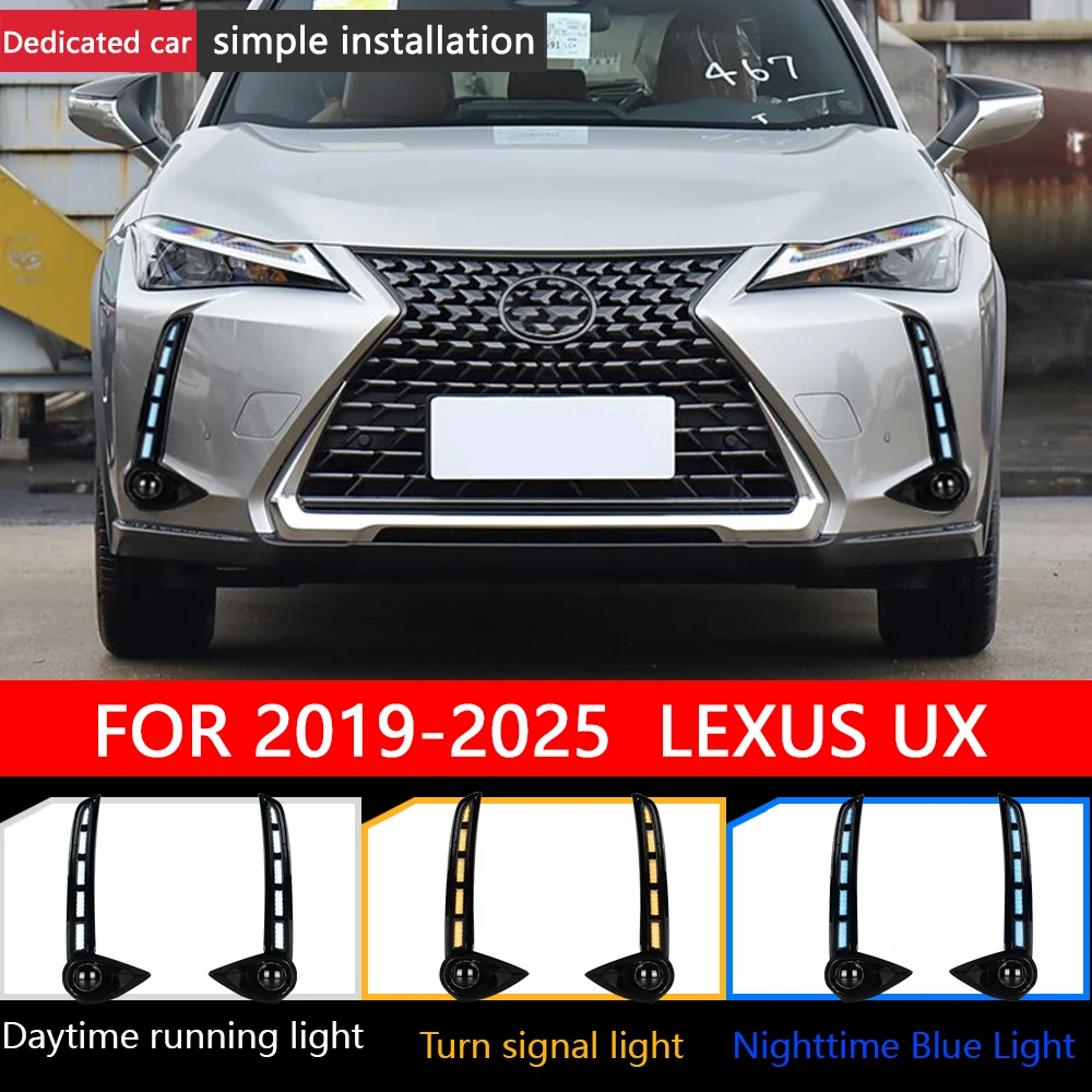 3-функциональные автомобильные дневные ходовые огни в сборе для Lexus UX 200 250h 2019-2025, белый DRL, желтый указатель поворота, лампа дальнего света
3-функциональные автомобильные дневные ходовые огни в сборе для Lexus UX 200 250h 2019-2025, белый DRL, желтый указатель поворота, лампа дальнего света