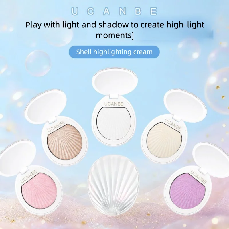UCANBE Shell Highlighter Cream: Intense Brightens And Modifies The Face, Pearlescent Single Color, Water-glossy Fine Shimmer,
UCANBE Shell Highlighter Cream: Intense Brightens And Modifies The Face, Pearlescent Single Color, Water-glossy Fine Shimmer,