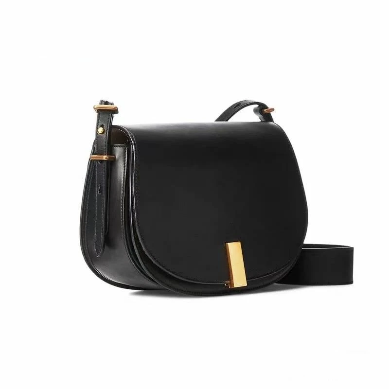 Women's Fashion Casual Simple Shoulder Bag Ladies Leather Copper Buckle Crossbody Bag Saddle Bag Female
Women's Fashion Casual Simple Shoulder Bag Ladies Leather Copper Buckle Crossbody Bag Saddle Bag Female