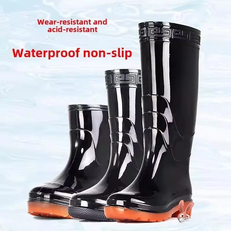 ex Mid-High Tube Rain Boots Waterproof Non-Slip Low Cut Men's Winter Rain Boots ort Tube Slip-On oes Rubber oes
ex Mid-High Tube Rain Boots Waterproof Non-Slip Low Cut Men's Winter Rain Boots ort Tube Slip-On oes Rubber oes