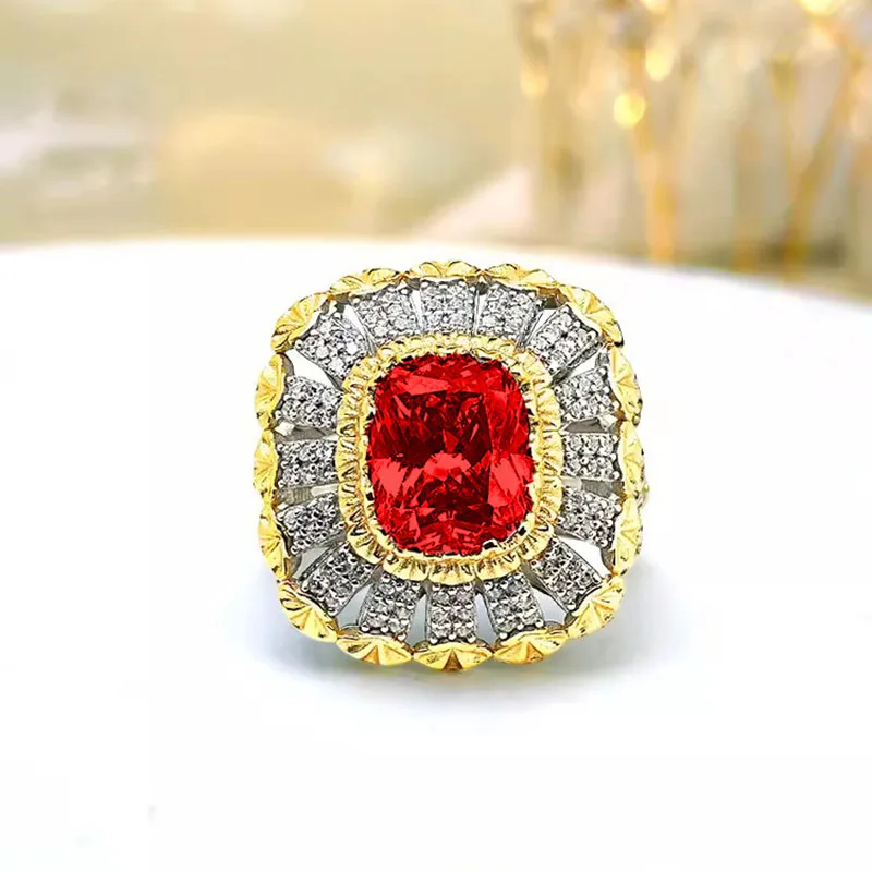 Foydjew Vintage Baroque Style Design Hollow Flower Red Corundum Rings For Women Fashion Two-color Finger Accessories
Foydjew Vintage Baroque Style Design Hollow Flower Red Corundum Rings For Women Fashion Two-color Finger Accessories