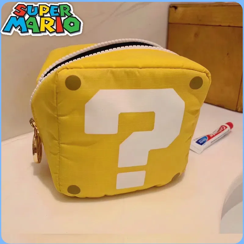 In Stock Japanese Peripheral Super Malio Animation Co-Branded Makeup Bag Question Mark Coin Wallet Lipstick Storage Bag 
In Stock Japanese Peripheral Super Malio Animation Co-Branded Makeup Bag Question Mark Coin Wallet Lipstick Storage Bag
